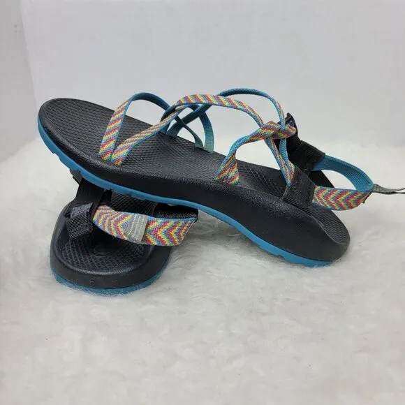 Chaco Z Cloud X2 Rainbow Strappy Hiking Beach Vibram Womens Sandals Shoes Size 6