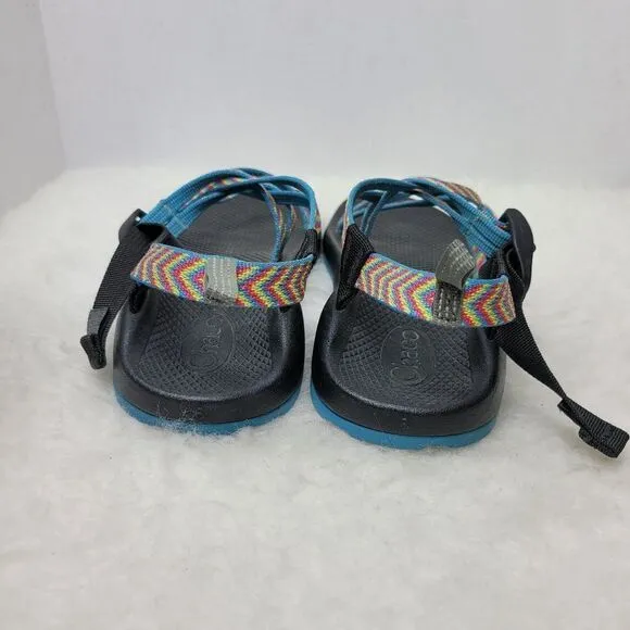 Chaco Z Cloud X2 Rainbow Strappy Hiking Beach Vibram Womens Sandals Shoes Size 6