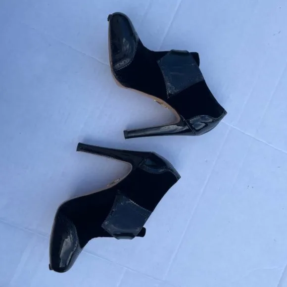 Charlotte Olympia Bootie Platform Oxford Bootie Black Heel Pump