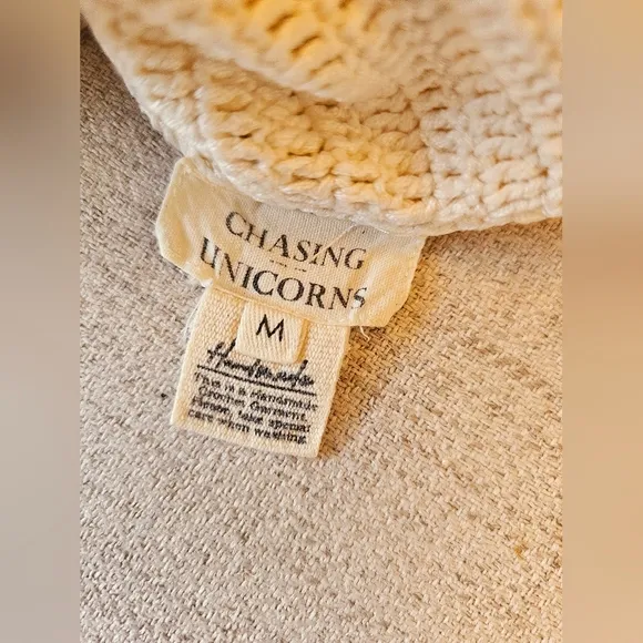 Chasing Unicorns Steal Me A Dream Crochet Mini Dress