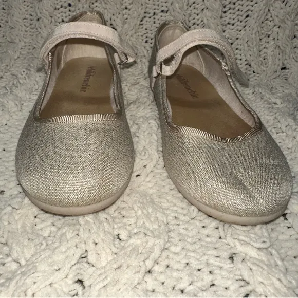Childrenchic Cassie Mary Jane Sparkly Gold Dress Shoes EU 31/US 13.5