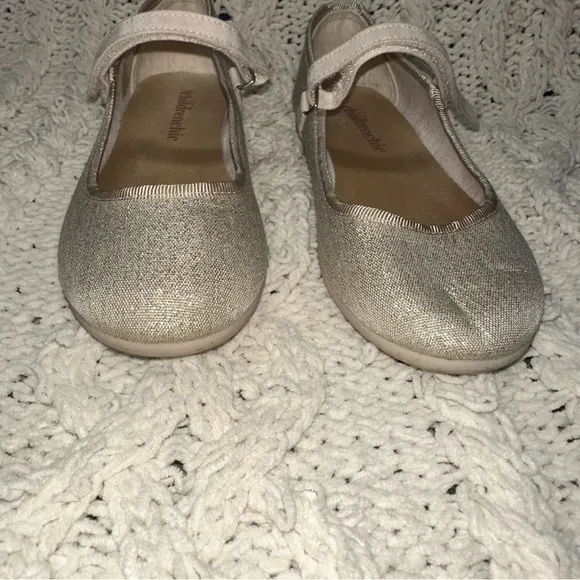 Childrenchic Cassie Mary Jane Sparkly Gold Dress Shoes EU 31/US 13.5