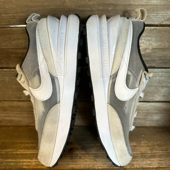 Childrens Nike Kids‎ Waffle One Ivory Athletic Running Shoes Sneakers Size 2.5 Y
