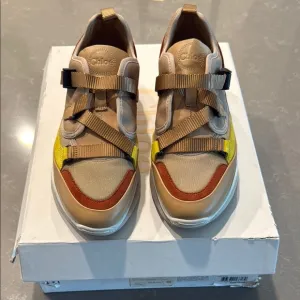 Chloe Tan and Yellow Athletic Shoes Size 41