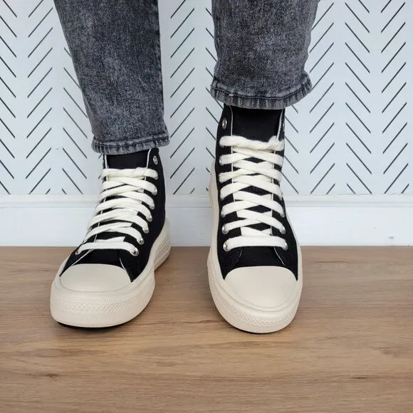 ⭐Chuck Taylor All Star Move Platform Shoes 7.5 Large Star Black Canvas A09899C⭐
