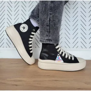 ⭐Chuck Taylor All Star Move Platform Shoes 7.5 Large Star Black Canvas A09899C⭐