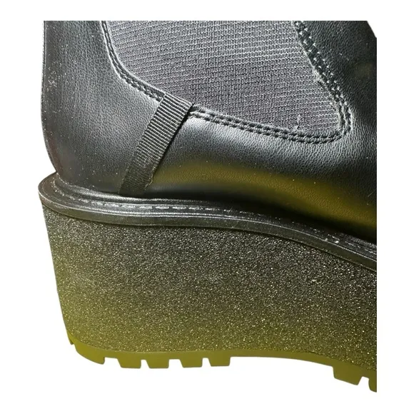 Circus by Sam Edelman Womens Susan Faux Leather Chunky Chelsea Boots 7.5 Medium