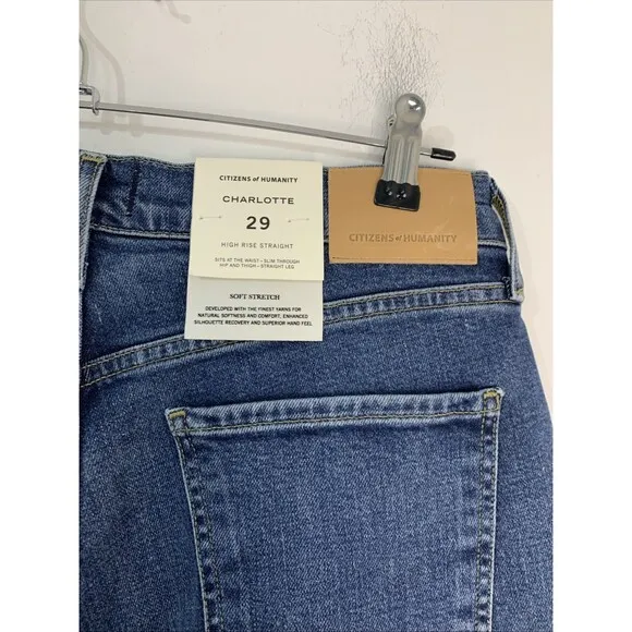 Citizens of Humanity Jeans Women 28 Premium Vintage Charlotte High Rise Straight