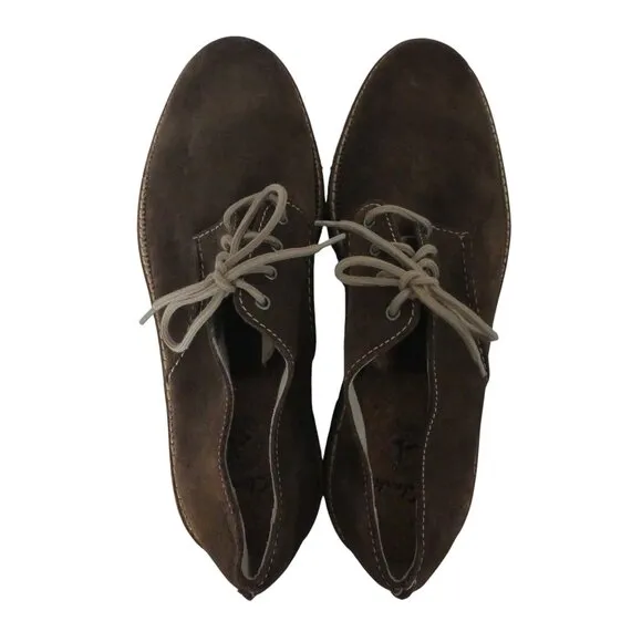 Clarks Frelan Walk Brown Suede Lace Up Casual Oxford Shoes Mens 13