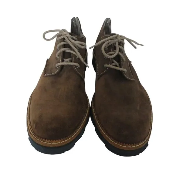 Clarks Frelan Walk Brown Suede Lace Up Casual Oxford Shoes Mens 13