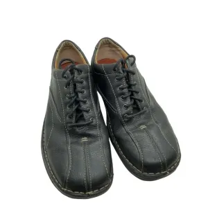 Clarks Oxford Shoes Mens Nebulae 75052 Black Leather Lace Up Round Toe Size 10 W