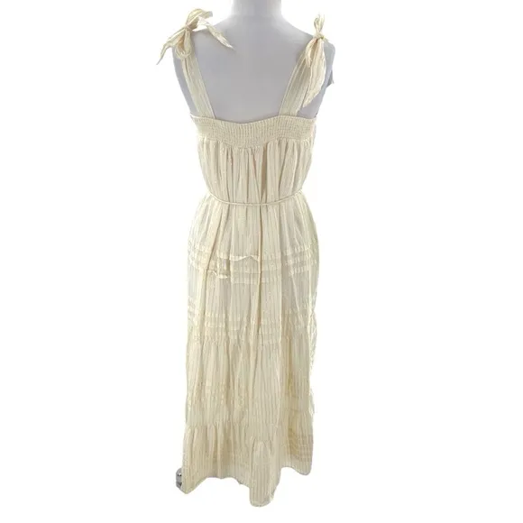 Cleobella Orson Midi Dress Ivory Sz M