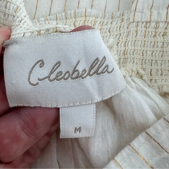 Cleobella Orson Midi Dress Ivory Sz M