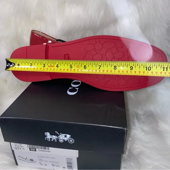 Coach ELAINA BALLET size 10 woman shoes