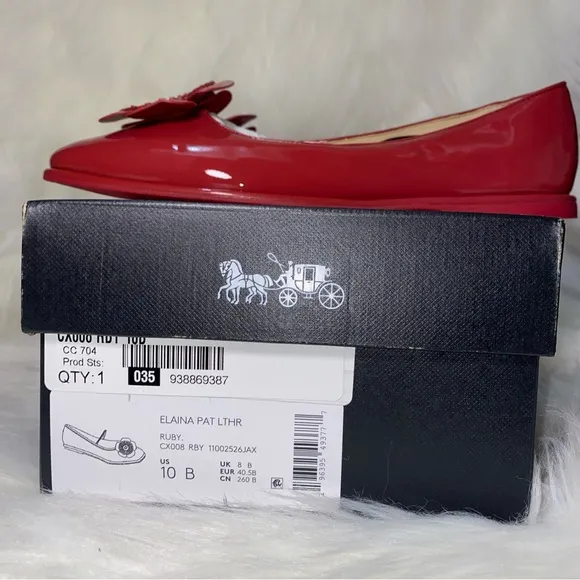 Coach ELAINA BALLET size 10 woman shoes