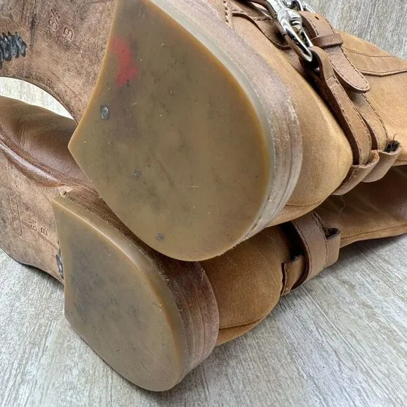 Coach Riding Boots Womens 6.5 Marlena Vintage‎ Caramel Brown Knee High Horse Bit
