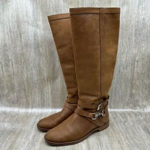 Coach Riding Boots Womens 6.5 Marlena Vintage‎ Caramel Brown Knee High Horse Bit