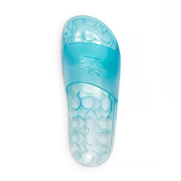 COACH Ulyssa Slide Beach Sandals Slip On Rubber