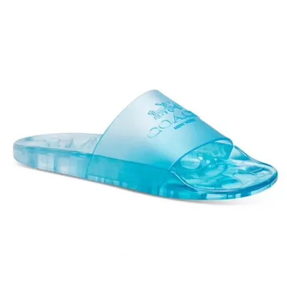COACH Ulyssa Slide Beach Sandals Slip On Rubber