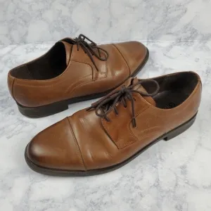 Cole Haan 11.5 M Dustin Ca Ox II oxford Dress Shoes C24042 Tan Leather Lace up