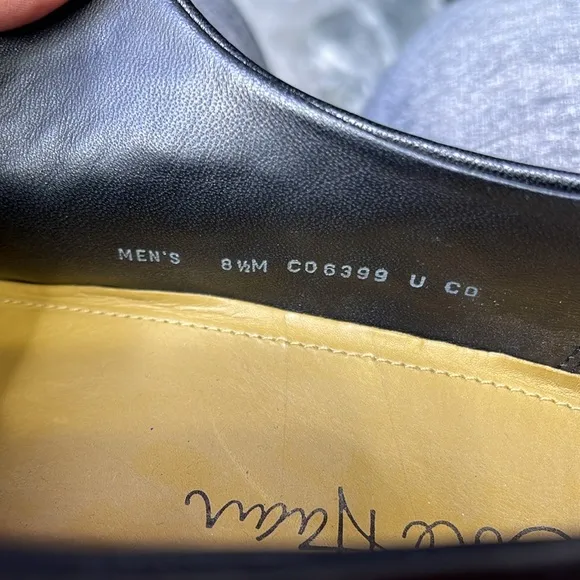 Cole Haan Becket Leather Oxford Dress Shoes Black Mens Size 8.5