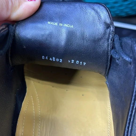Cole Haan Becket Leather Oxford Dress Shoes Black Mens Size 8.5