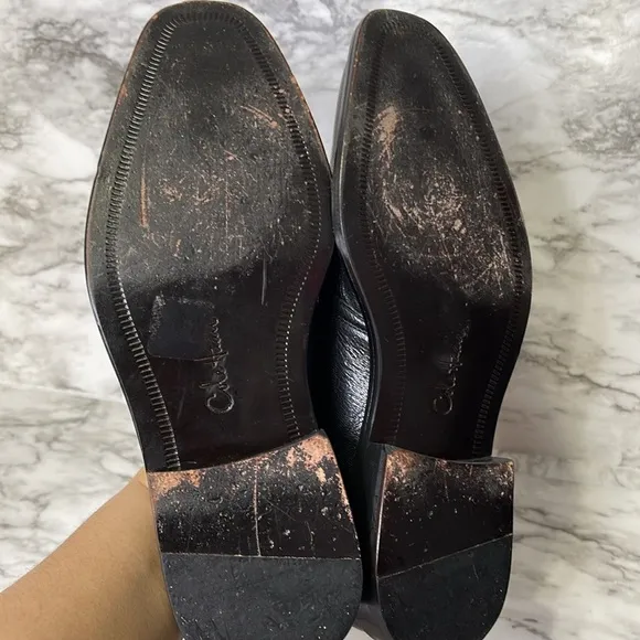 Cole Haan Becket Leather Oxford Dress Shoes Black Mens Size 8.5