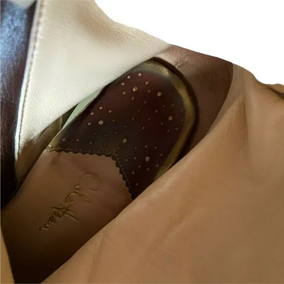 Cole Haan Boots Heels Aliya D25925 Brown Suede Knee High Almond Toe Size 7.5 B