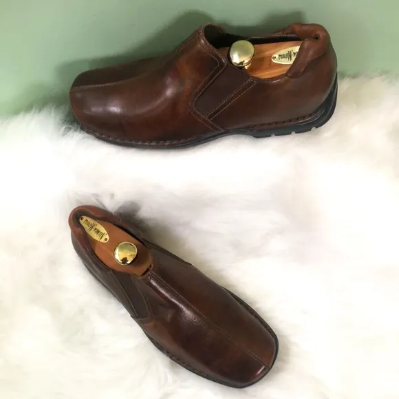 COLE HAAN Brown Casual Slip-On Shoes Men SZ 9M