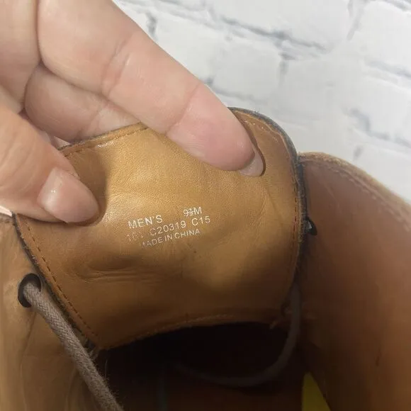 Cole Haan Chukka Boots Men's Size 9 1/2 M Zerogrand Grand.Os Brown/Green Lace