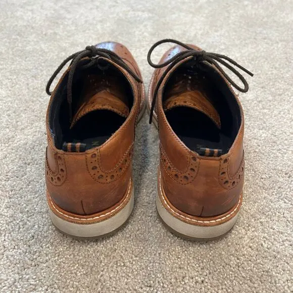 Cole Haan Grand OS Morris Brown‎ Wingtip Oxford Shoes Size 8.5 M
