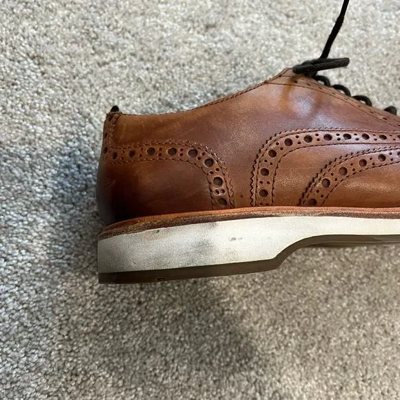 Cole Haan Grand OS Morris Brown‎ Wingtip Oxford Shoes Size 8.5 M