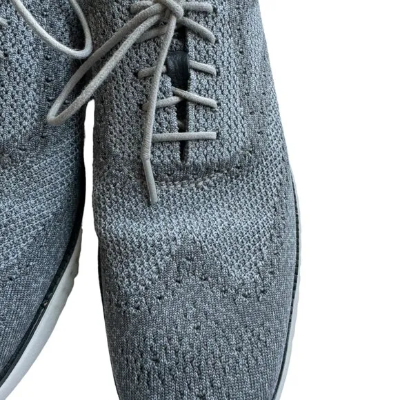 Cole Haan Men's Sz 10 1/2M  2.ZeroGrand Gray Oxford Wingtip Lace Comfort Shoes