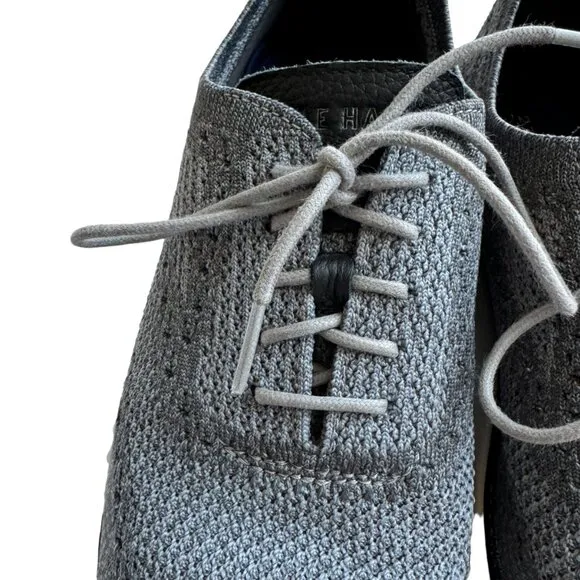 Cole Haan Men's Sz 10 1/2M  2.ZeroGrand Gray Oxford Wingtip Lace Comfort Shoes