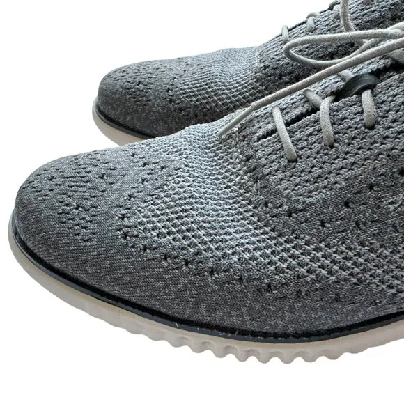 Cole Haan Men's Sz 10 1/2M  2.ZeroGrand Gray Oxford Wingtip Lace Comfort Shoes