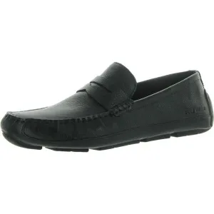 Cole Haan Mens Wyatt Black Leather Slip On Comfort Insole Loafers Shoes NWOB