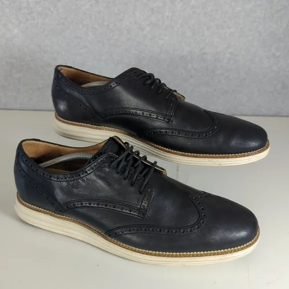 Cole Haan Original Grand Men's Wingtip Oxfords Dress Shoes Sz‎ 13 C20775 Black