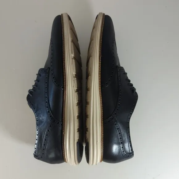 Cole Haan Original Grand Men's Wingtip Oxfords Dress Shoes Sz‎ 13 C20775 Black