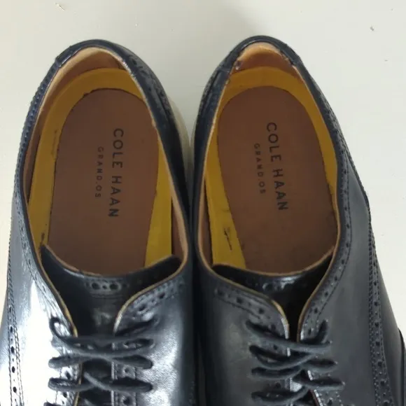 Cole Haan Original Grand Men's Wingtip Oxfords Dress Shoes Sz‎ 13 C20775 Black