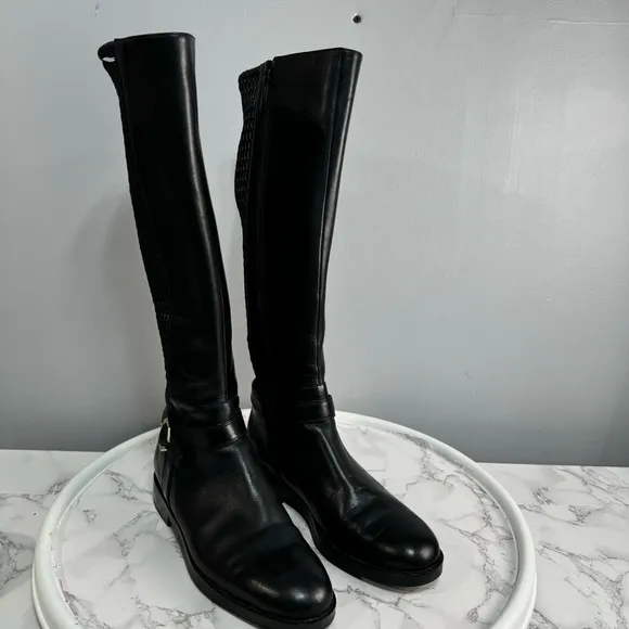 COLE HAAN Zerogrand Clover Knee High Boots sz 7 Leather # H778