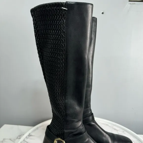 COLE HAAN Zerogrand Clover Knee High Boots sz 7 Leather # H778
