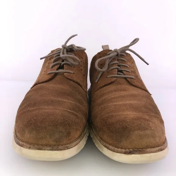 Cole Haan Zerogrand Grand OS Suede Brown Dress Shoes Size 10.5