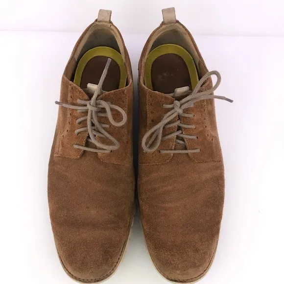 Cole Haan Zerogrand Grand OS Suede Brown Dress Shoes Size 10.5