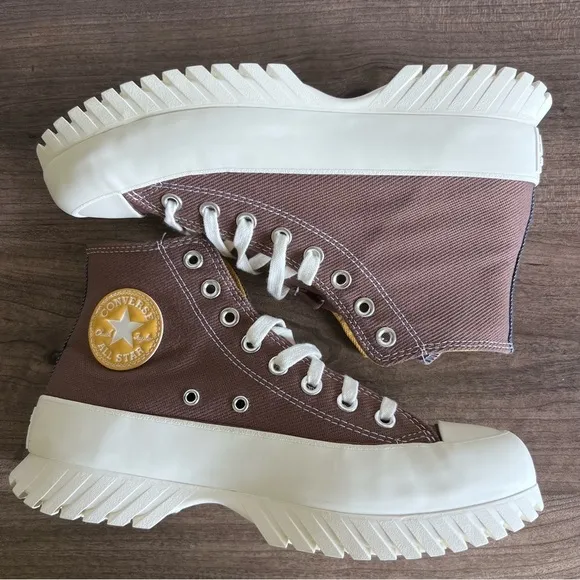Converse All Star Lugged 2.0 Platform Denim Earthy Brown Unisex Shoe Size 9 or 7
