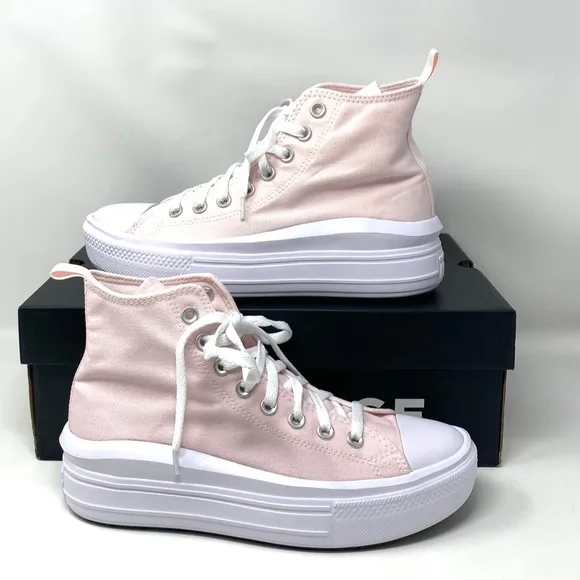 Converse Chuck Taylor Move Platform Canvas Pink Shoes Kid Women Sneakers A03629C