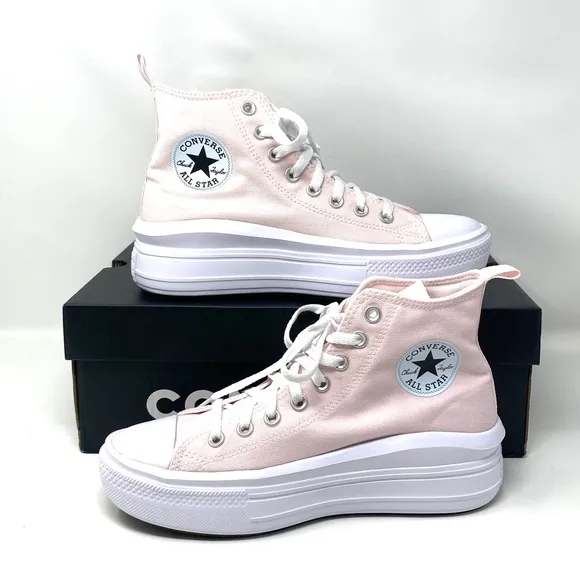 Converse Chuck Taylor Move Platform Canvas Pink Shoes Kid Women Sneakers A03629C