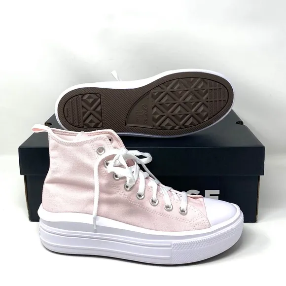 Converse Chuck Taylor Move Platform Canvas Pink Shoes Kid Women Sneakers A03629C