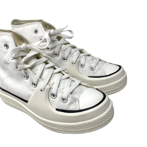 Converse Ctas Construct High Shoes Skate Women Size Casual White Canvas A02832C