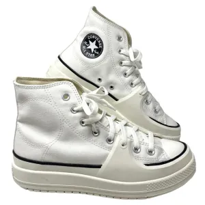 Converse Ctas Construct High Shoes Skate Women Size Casual White Canvas A02832C