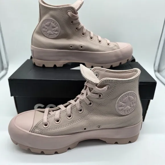Converse CTAS Hi Lugged Mauve Monochrome Women's Platform Sneakers A03909C NWT